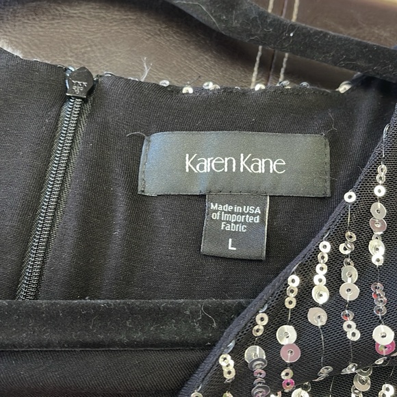 Karen Kane Long Sleeve Sequin Sheath Dress - Picture 8 of 10